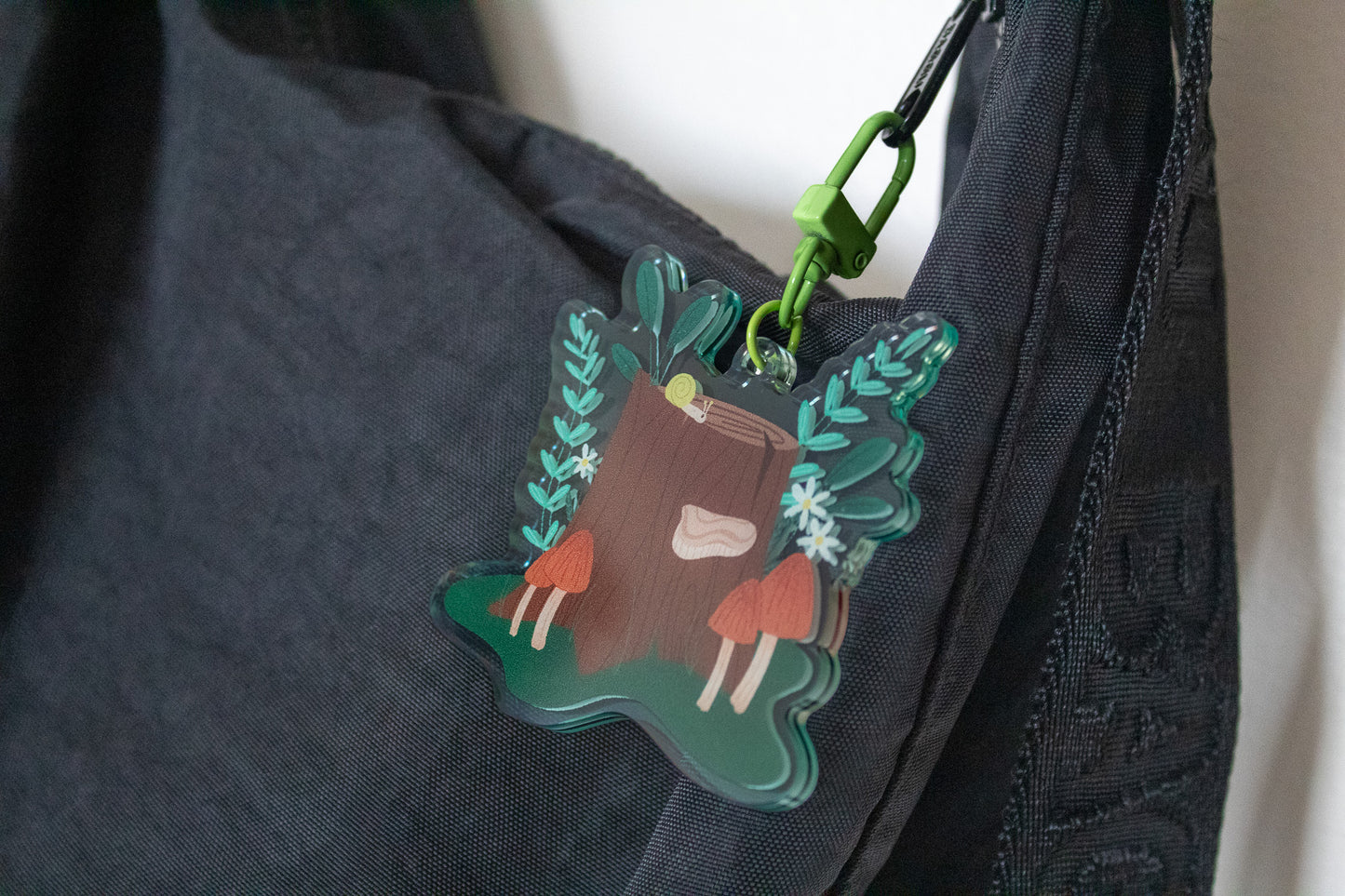 Mush Log Acrylic Keychain