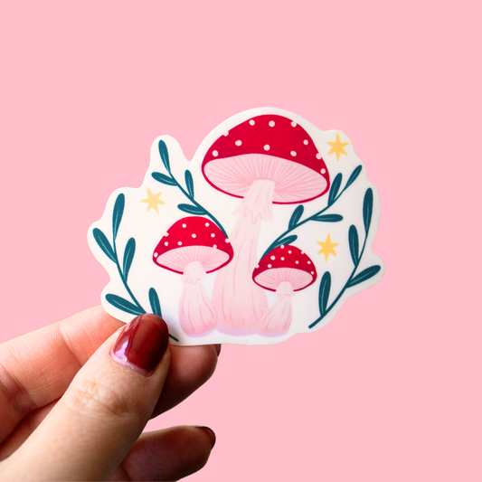 Toadstool Mushroom Sticker