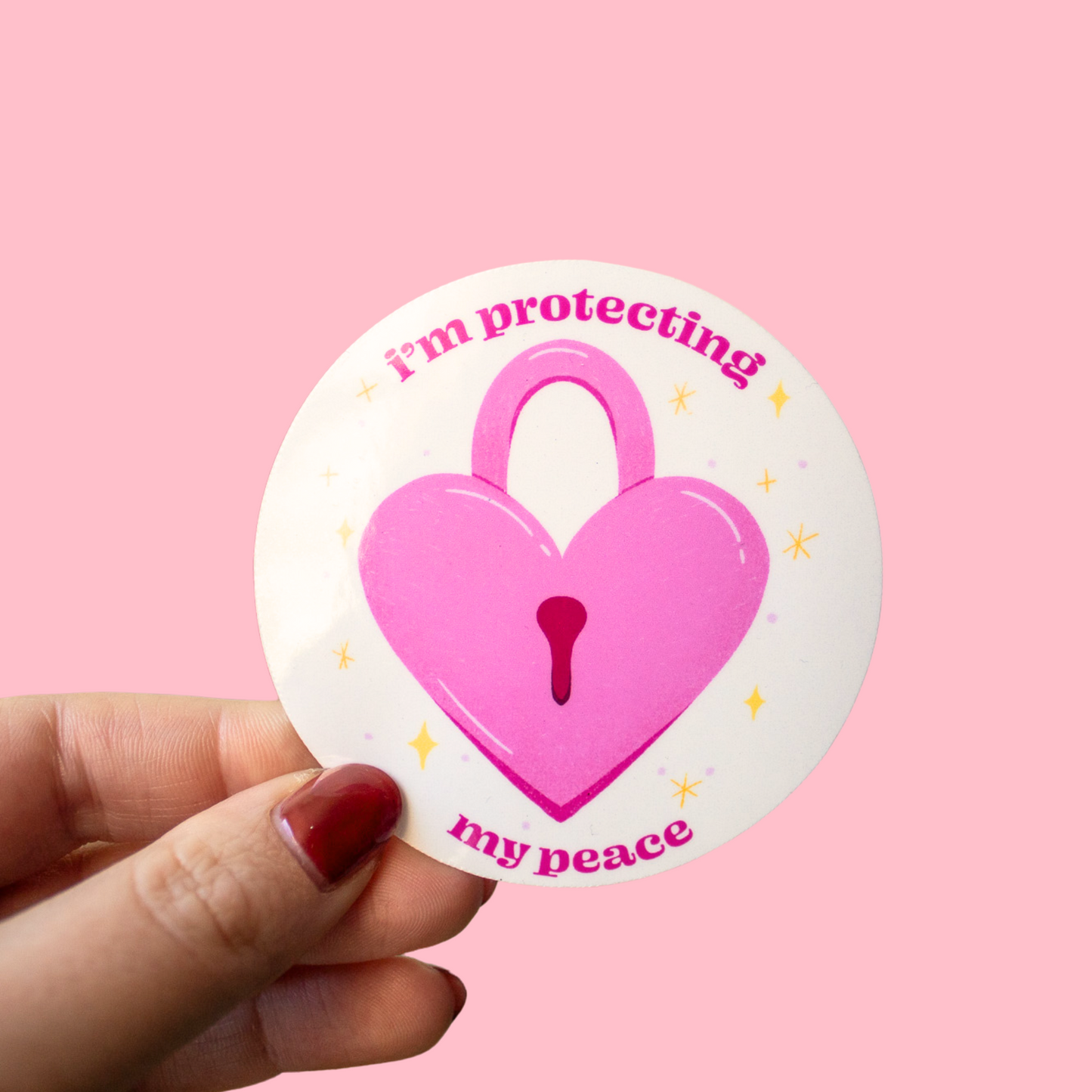 Protecting My Peace Sticker