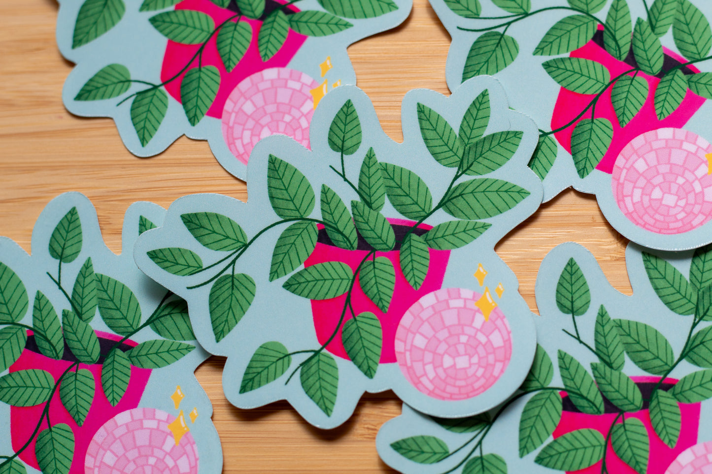 Pothos Disco Ball Sticker